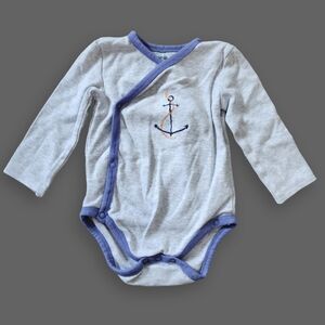 Blue/Grey Anchor Onesie, Kid's 9M